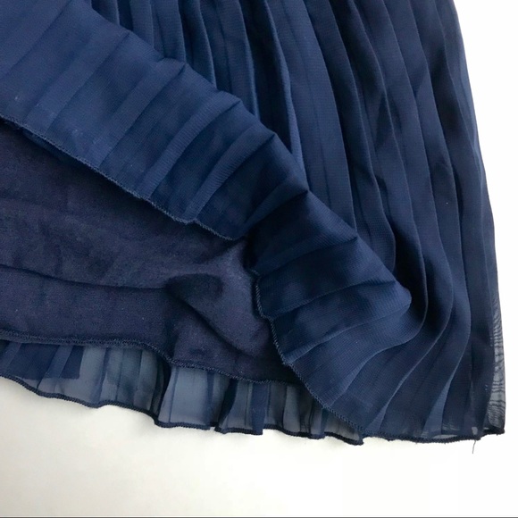 Navy Layered Ruffle Skirt - Picture 5 of 8